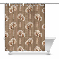 Tree Shower Curtain 60"x72"fitted with C-shaped curtain hooks, - MaWeePet- Art on Apparel