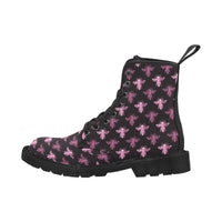 Pink Bee -Women's Boots, Combat boots, , Combat Shoes, Hippie Boots - MaWeePet- Art on Apparel