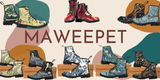 Green Grass-Women's Canvas Boots, Combat boots, , Handcraft Boots, Combat boots, Hippie Boots - MaWeePet- Art on Apparel