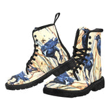The Masters Ravens- Mens  -Combat boots, , Festival, Combat, Vintage Hippie Lace up Boots - MaWeePet- Art on Apparel