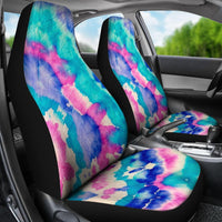 Car Seat Covers- Fits most bucket style seats, tie dye - MaWeePet- Art on Apparel