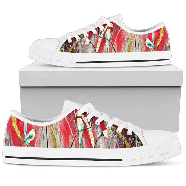 Sneakers-Gypsy Sky - Low Top Canvas Sneakers, Cruise Fashion Shoes - MaWeePet- Art on Apparel