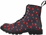 Ladybugs-Women's lightweight Combat boots , Festival, Combat, Hippie Boots - MaWeePet- Art on Apparel