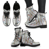 Bird Watercolor -Classic boots, combat boots, Lace up Festival boots - MaWeePet- Art on Apparel
