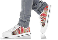 Sneakers-Gypsy Sky - Low Top Canvas Sneakers, Cruise Fashion Shoes - MaWeePet- Art on Apparel