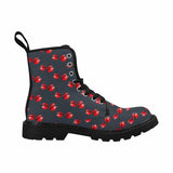 Ladybugs-Women's lightweight Combat boots , Festival, Combat, Hippie Boots - MaWeePet- Art on Apparel