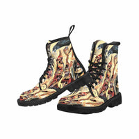Raven Crow-Women's lightweight 30.7oz! Combat boots,  Style, Festival, Combat, Hippie Boots - MaWeePet- Art on Apparel