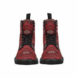 Red Boots Rug -Women's lightweight 30.7oz! Doc Marten Style, Festival, Combat, Hippie Boots - MaWeePet- Art on Apparel