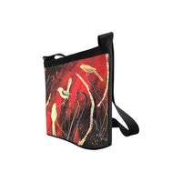 Red- Shoulder bag Crossbody Bags, Handbag, Purse - MaWeePet- Art on Apparel