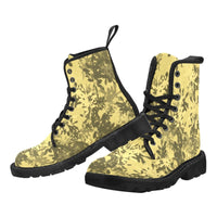 Naturals 6  -Combat boots , Festival, Combat, Vintage Hippie Lace up Boots - MaWeePet- Art on Apparel