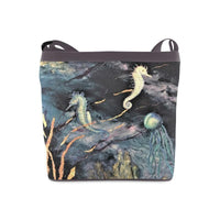 Shoulder bag Crossbody Bags, Handbag, Purse-Midnight Sea- - MaWeePet- Art on Apparel