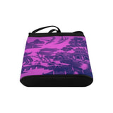 Willow Pattern Pink on Black - Shoulder bag Crossbody Bags, Handbag, Purse Crossbody Bags - MaWeePet- Art on Apparel