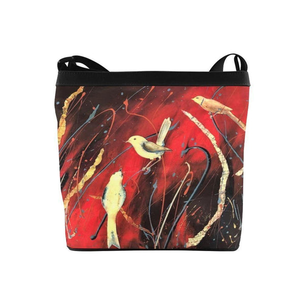 Red- Shoulder bag Crossbody Bags, Handbag, Purse - MaWeePet- Art on Apparel