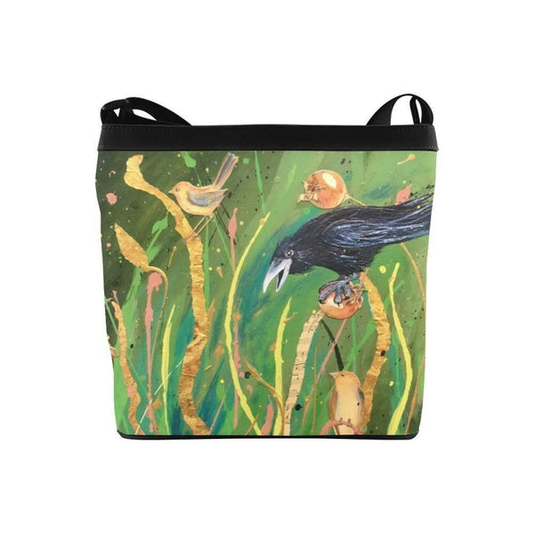 Crow Raven- Shoulder bag Crossbody Bags, Handbag, Purse - MaWeePet- Art on Apparel