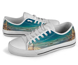 Sneakers-Ocean Swim -Womans Low Top Canvas Sneakers, Cruise Fashion Shoes - MaWeePet- Art on Apparel