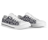 Sneakers-Celtic Lines -Womans Low Top Canvas Sneakers, Cruise Fashion Shoes - MaWeePet- Art on Apparel