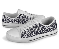 Sneakers-Celtic Lines -Womans Low Top Canvas Sneakers, Cruise Fashion Shoes - MaWeePet- Art on Apparel