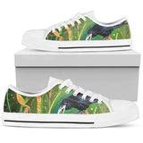 Sneakers-Raven Crow -Womans Low Top Canvas Sneakers, Cruise Fashion Shoes - MaWeePet- Art on Apparel