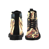 Crow Ravens Expendable- Mens  -Combat boots , Festival, Combat, Vintage Hippie Lace up Boots - MaWeePet- Art on Apparel