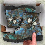 Mens Grunge Mushies - Lace up Ankle, Bohemian Combat boots  Boots, Combat boots - MaWeePet- Art on Apparel