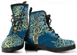 Combat Boots, Lace Up, Festival Bohemian Ankle Boots Combat boots,  Boots- Tree of Life- - MaWeePet- Art on Apparel