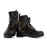 Mens Sun and Moon Black - Hipster Festival Bohemian Doc Style Boots - MaWeePet- Art on Apparel