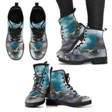 Mens Eagle in Clouds-Classic boots, Lace up Festival Bohemian Combat boots  Boots - MaWeePet- Art on Apparel