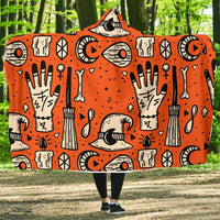 Witches and Wizzards-Hooded Blanket, Wearable Blanket, Cosy Fleece, Surf Wear, Festival Clothes, Camping Fleece - MaWeePet- Art on Apparel