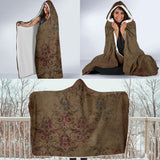 Warm Brown-Hooded Blanket, Hoodie Fleece Cloak, Wearable Blanket, Cosy Fleece, Surf Wear, Festival Clothes, Camping Fleece - MaWeePet- Art on Apparel