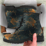 Mens rose grunge - Combat boots, classic Unisex Combat boots  ankle boot. - MaWeePet- Art on Apparel