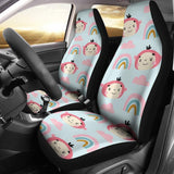 Rainbow child, Car Seat covers, 2 in pack, stretch to fit most bucket seats - MaWeePet- Art on Apparel