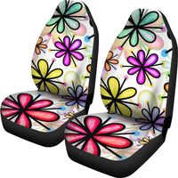 Car seat covers, Bright Flowers- Car Seat Covers - MaWeePet- Art on Apparel