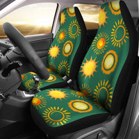 Car seat covers, Green Suns- Car Seat Covers - MaWeePet- Art on Apparel