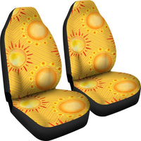 Yellow Suns- Car Seat Covers,  Seat Protector, Car Accessory, Front Seat Covers, for cars, vans or trucks. - MaWeePet- Art on Apparel