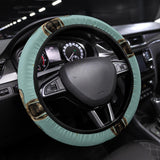 Bee Blue Steering Wheel Cover - MaWeePet- Art on Apparel
