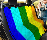 Pride Rainbow- Pet Car Seat Covers- Fits most rear seats for cars, SUV, vans or trucks. - MaWeePet- Art on Apparel