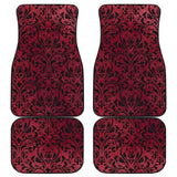 red car floor mats-Set of 4 Car Floor Mats (2 large front and 2 smaller rear) - MaWeePet- Art on Apparel