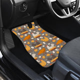 Chicken Yard -Set of 4 Car Floor Mats (2 large front and 2 smaller rear) - MaWeePet- Art on Apparel