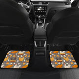 Chicken Yard -Set of 4 Car Floor Mats (2 large front and 2 smaller rear) - MaWeePet- Art on Apparel