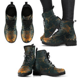 Mens rose grunge - Combat boots, classic Unisex Combat boots  ankle boot. - MaWeePet- Art on Apparel