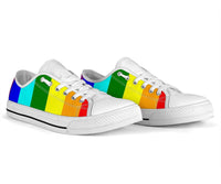 Sneakers-Pride Gay Sneakers- Rainbow Flag Unisex Sneakers, Pride, LGBTQ, Gay Pride, Pride Shoes - MaWeePet- Art on Apparel