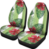 Tropical leaf- Fits most bucket style seats,  2 bucket seat covers in pack, fits most bucket seats for cars, vans or trucks. - MaWeePet- Art on Apparel