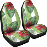 Tropical leaf- Fits most bucket style seats,  2 bucket seat covers in pack, fits most bucket seats for cars, vans or trucks. - MaWeePet- Art on Apparel