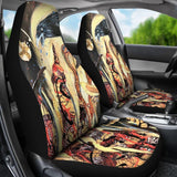 Car seat covers, Raven Munin - Fits most bucket style seats,   fits most bucket seats for cars, vans or trucks. - MaWeePet- Art on Apparel