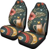 Boho Gardening Car Seat Covers,  Seat Protector, Car Accessory, Front Seat Covers, for cars, vans or trucks. - MaWeePet- Art on Apparel