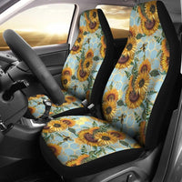 Sunflower Blue - Fits most bucket style seats,   fits most bucket seats for cars, vans or trucks. - MaWeePet- Art on Apparel