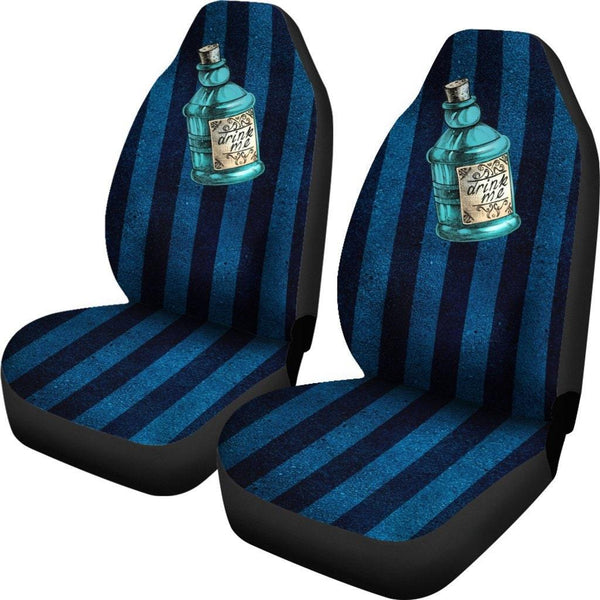 Alice Drink Me- Fits most bucket style seats,   fits most bucket seats for cars, vans or trucks. - MaWeePet- Art on Apparel