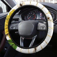 Sunflower Bees 2- steering wheel cover - MaWeePet- Art on Apparel