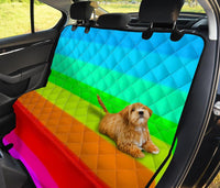 Rainbow Pride- Pet Car Seat Covers- Fits most rear seats for cars, SUV, vans or trucks. - MaWeePet- Art on Apparel