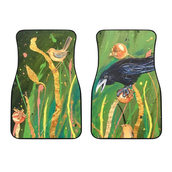 Raven MuninVehicle Floor Mats x 2, Car Accessories, Auto Accessories - MaWeePet- Art on Apparel